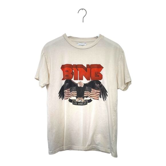 Anine Bing Bing Eagle Los Angeles Graphic Tee Size Large - Picture 1 of 8
